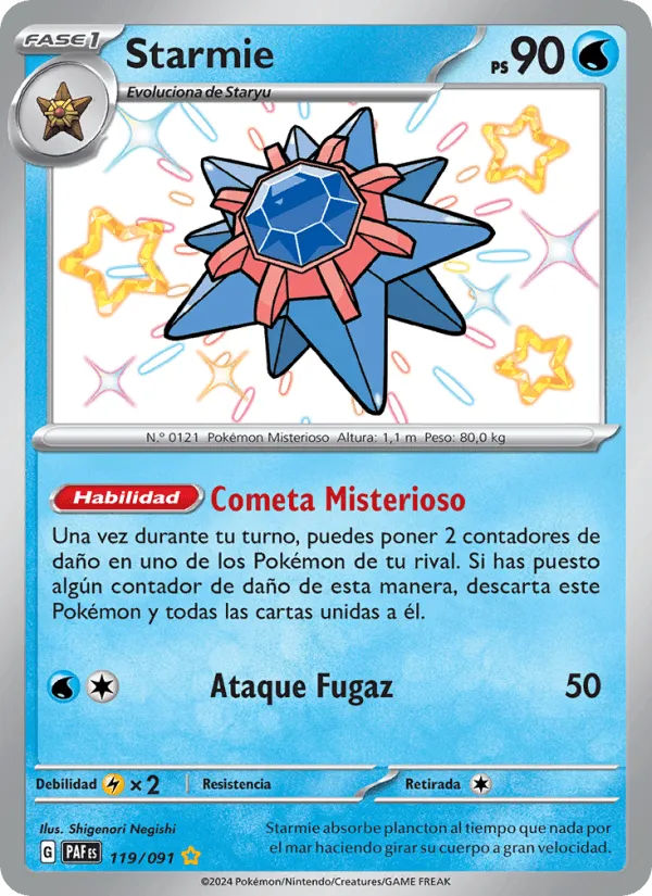 Starmie · Destinos de Paldea 119/91