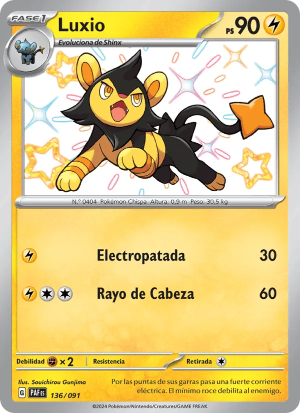 Luxio · Destinos de Paldea 136/91