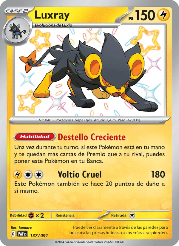Luxray · Destinos de Paldea 137/91
