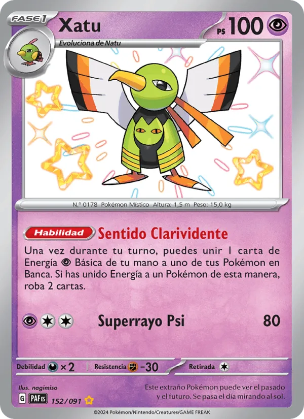 Xatu · Destinos de Paldea 152/91