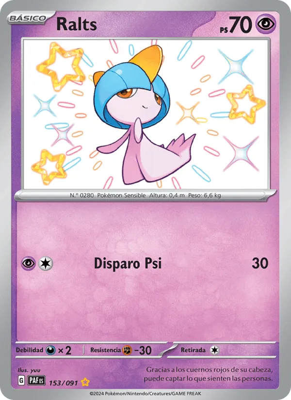 Ralts · Destinos de Paldea 153/91