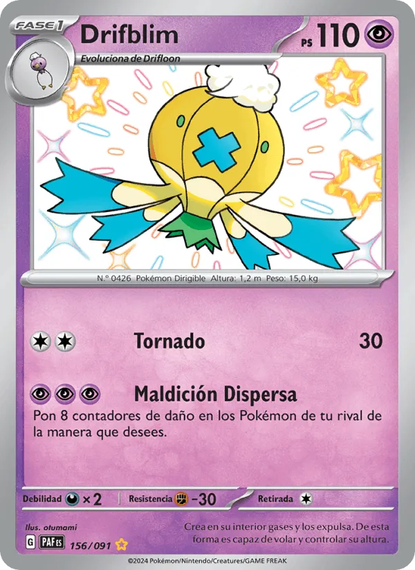 Drifblim · Destinos de Paldea 156/91