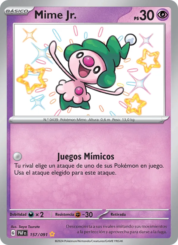 Mime Jr. · Destinos de Paldea 157/91