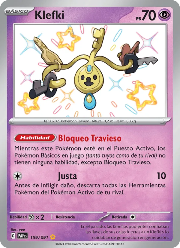 Klefki · Destinos de Paldea 159/91