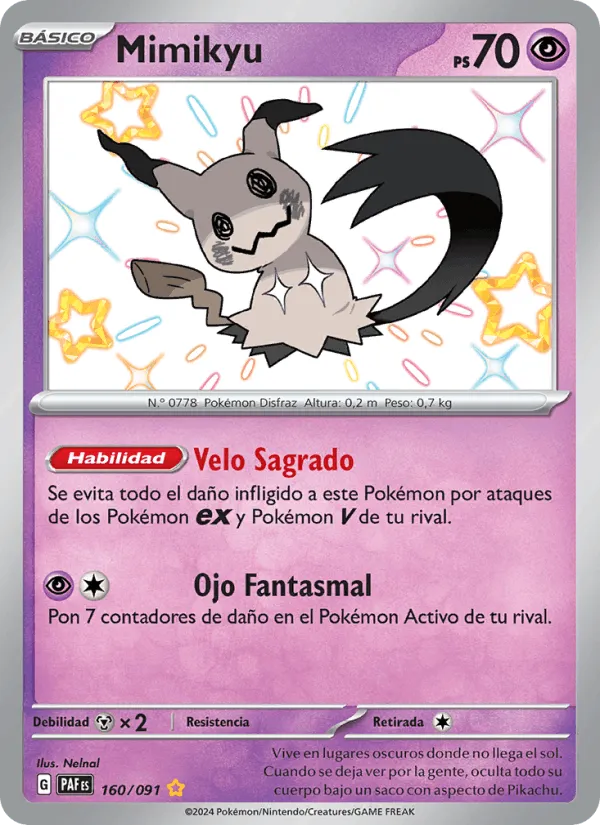 Mimikyu · Destinos de Paldea 160/91