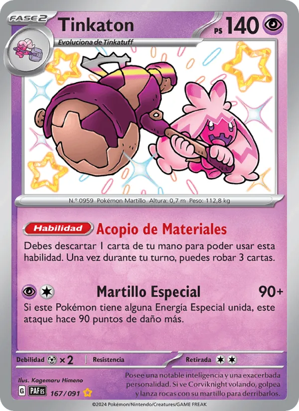 Tinkaton · Destinos de Paldea 167/91
