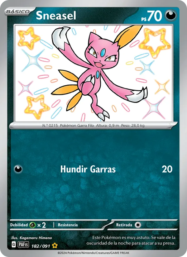 Sneasel · Destinos de Paldea 182/91