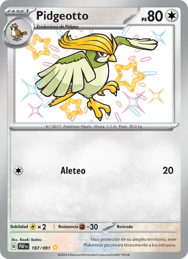 Pidgeotto · Destinos de Paldea 197/91
