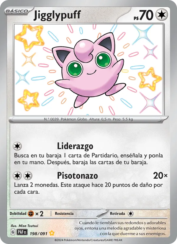 Jigglypuff · Destinos de Paldea 198/91