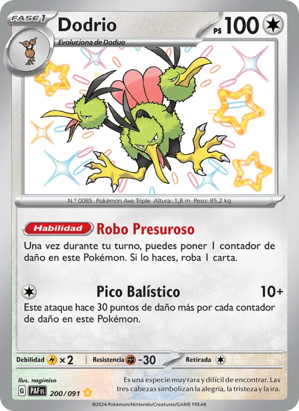 Dodrio · Destinos de Paldea 200/91