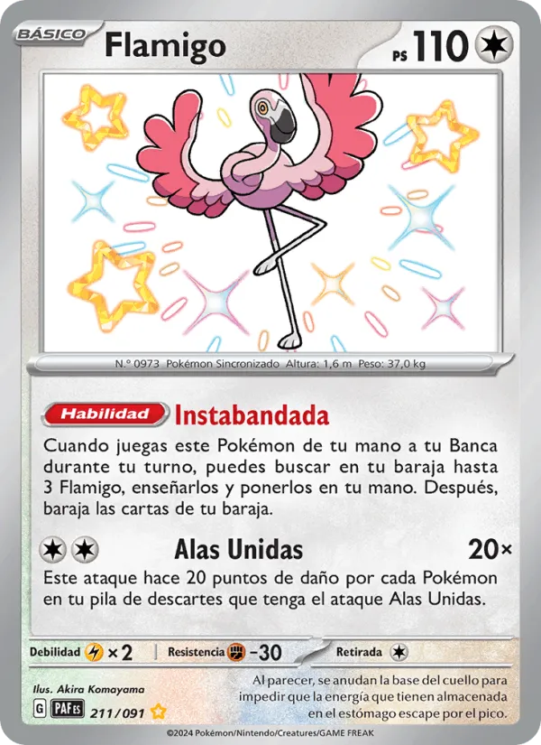 Flamigo · Destinos de Paldea 211/91
