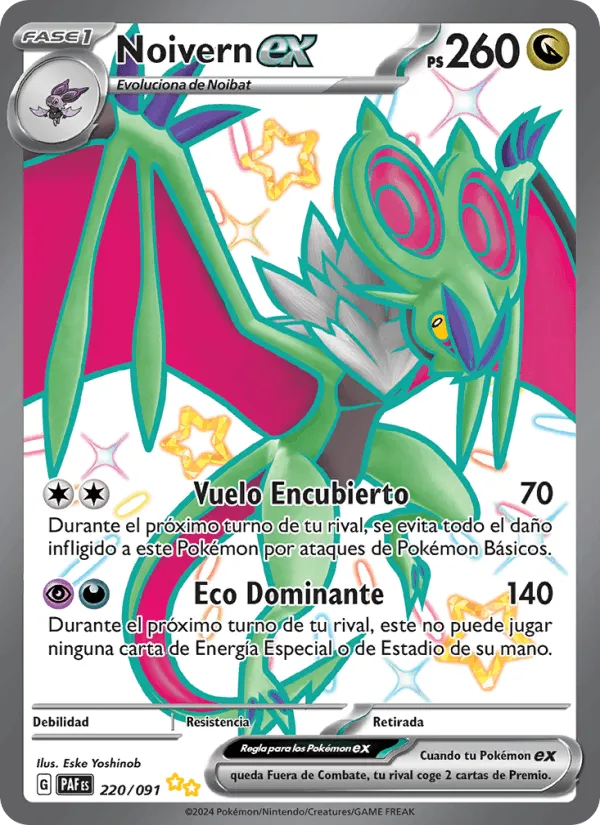 Noivern ex · Destinos de Paldea 220/91