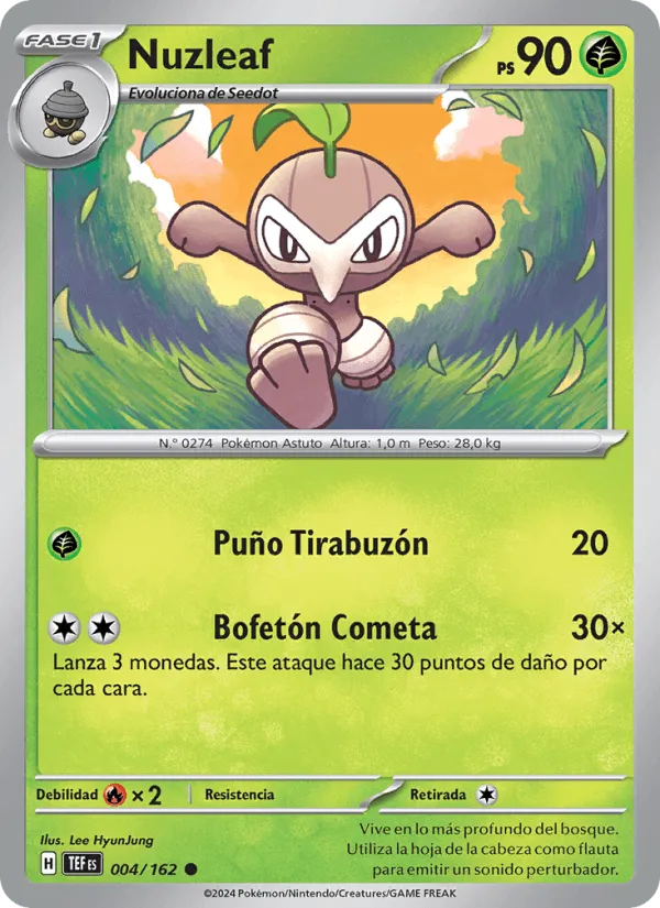 Nuzleaf · Fuerzas Temporales 004/162