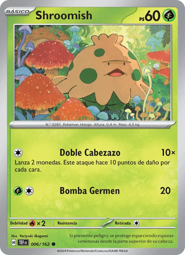 Shroomish · Fuerzas Temporales 006/162