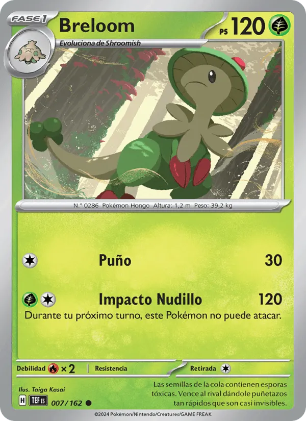 Breloom · Fuerzas Temporales 007/162