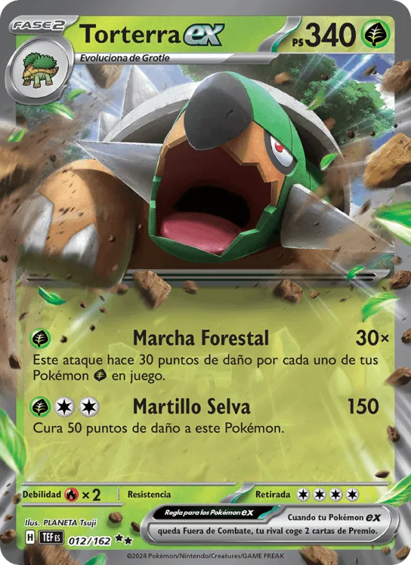 Torterra ex · Fuerzas Temporales 012/162