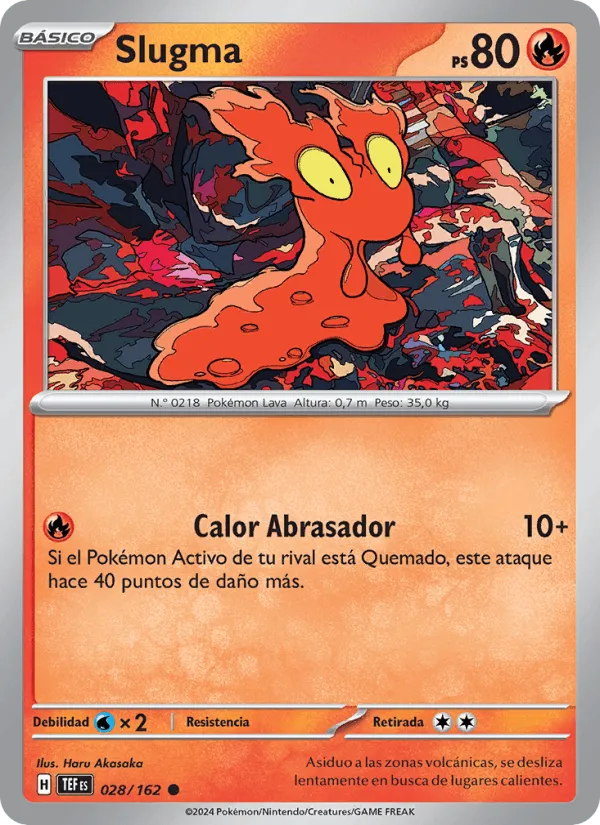 Slugma · Fuerzas Temporales 028/162