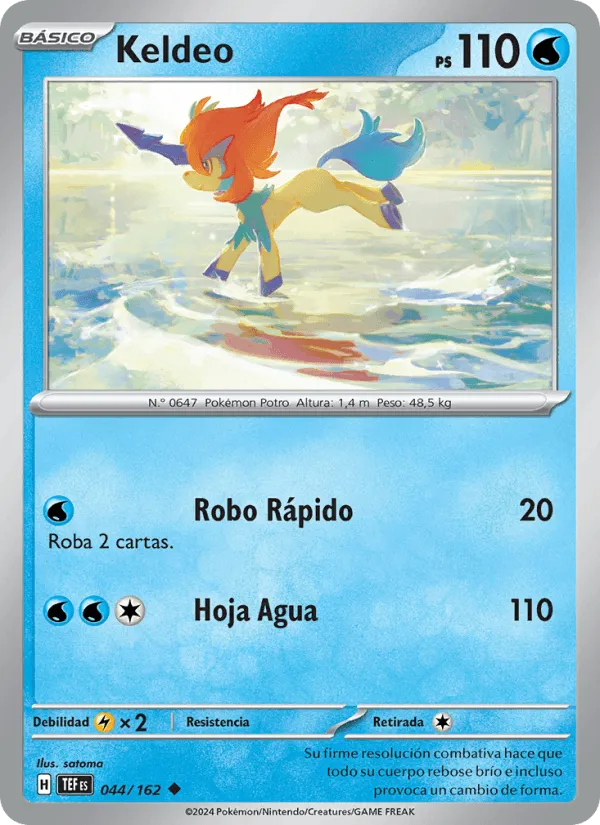 Keldeo · Fuerzas Temporales 044/162