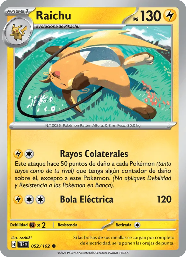 Raichu · Fuerzas Temporales 052/162