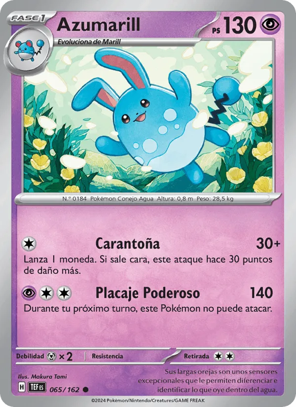 Azumarill · Fuerzas Temporales 065/162