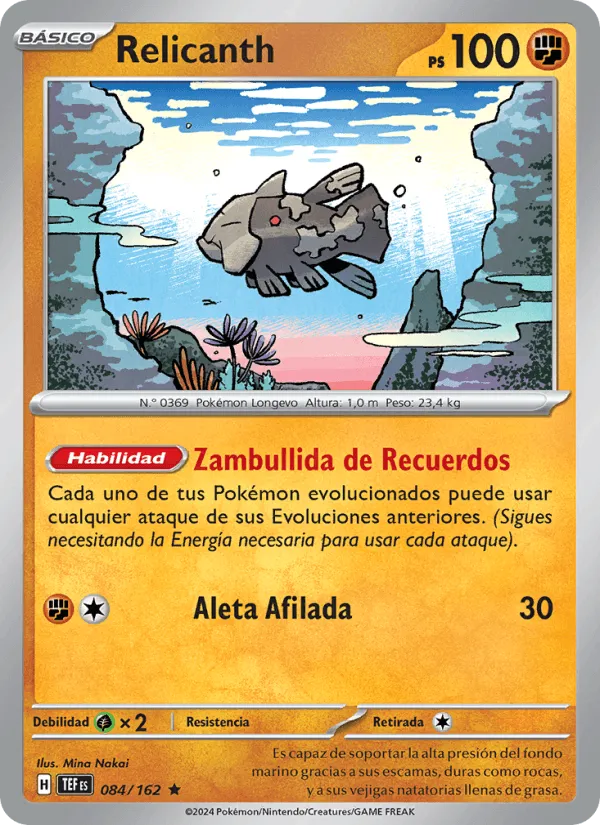 Relicanth · Fuerzas Temporales 084/162