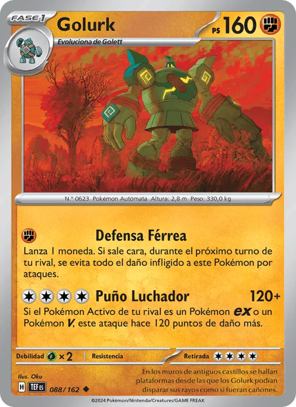 Golurk · Fuerzas Temporales 088/162