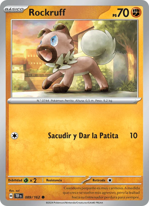 Rockruff · Fuerzas Temporales 089/162