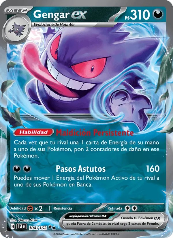 Gengar ex · Fuerzas Temporales 104/162