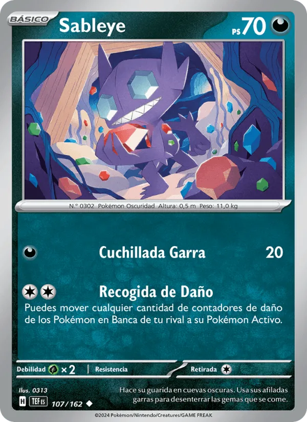 Sableye · Fuerzas Temporales 107/162