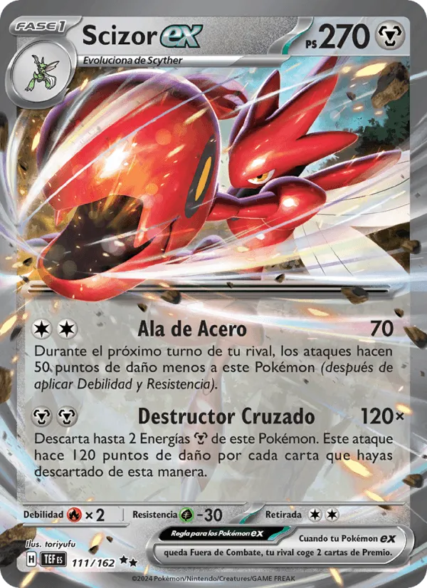 Scizor ex · Fuerzas Temporales 111/162