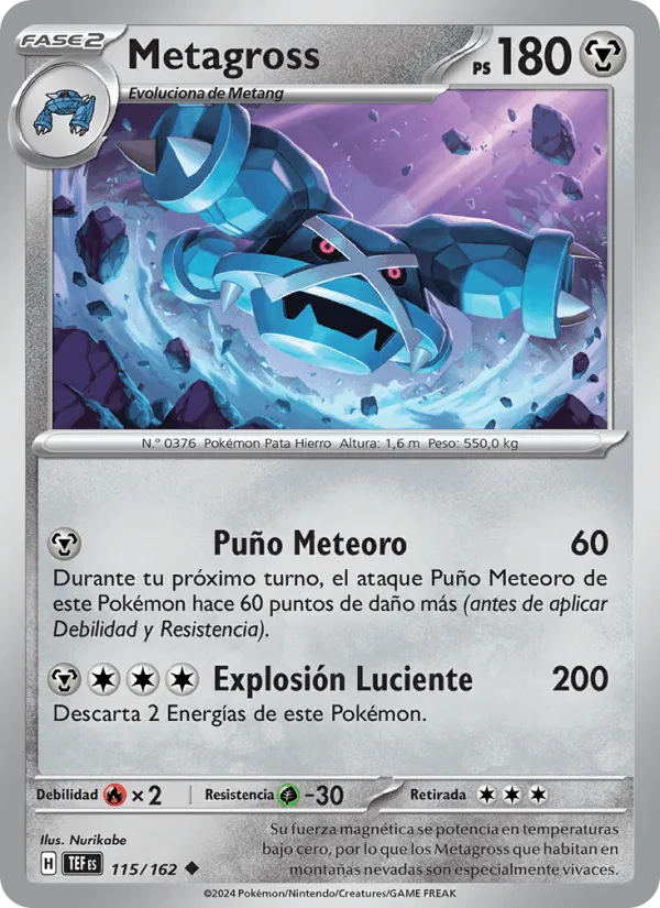 Metagross · Fuerzas Temporales 115/162