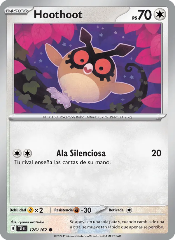 Hoothoot · Fuerzas Temporales 126/162