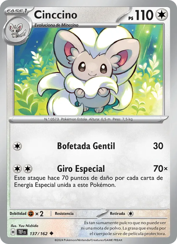Cinccino · Fuerzas Temporales 137/162
