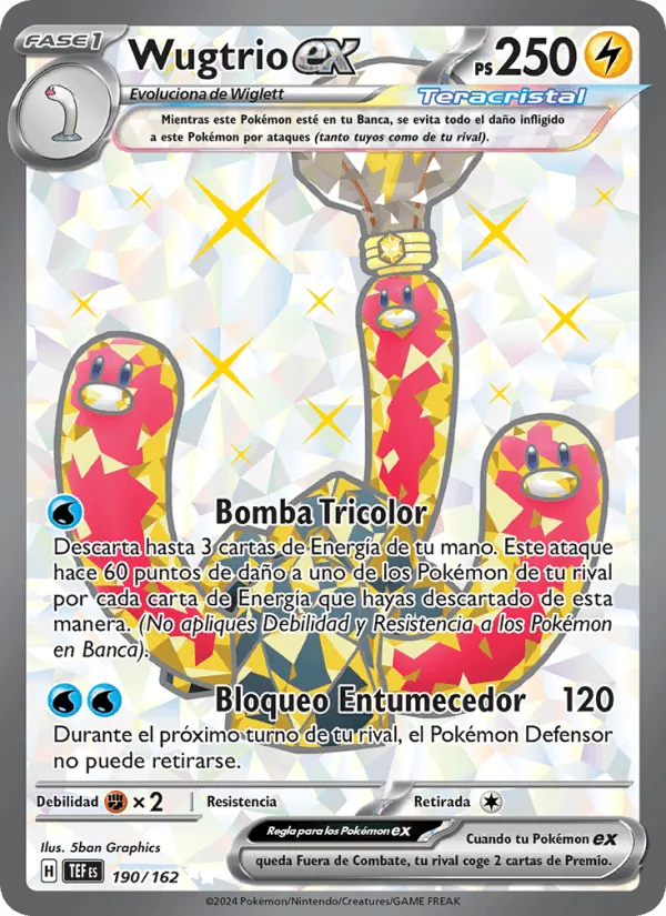 Wugtrio ex · Fuerzas Temporales 190/162