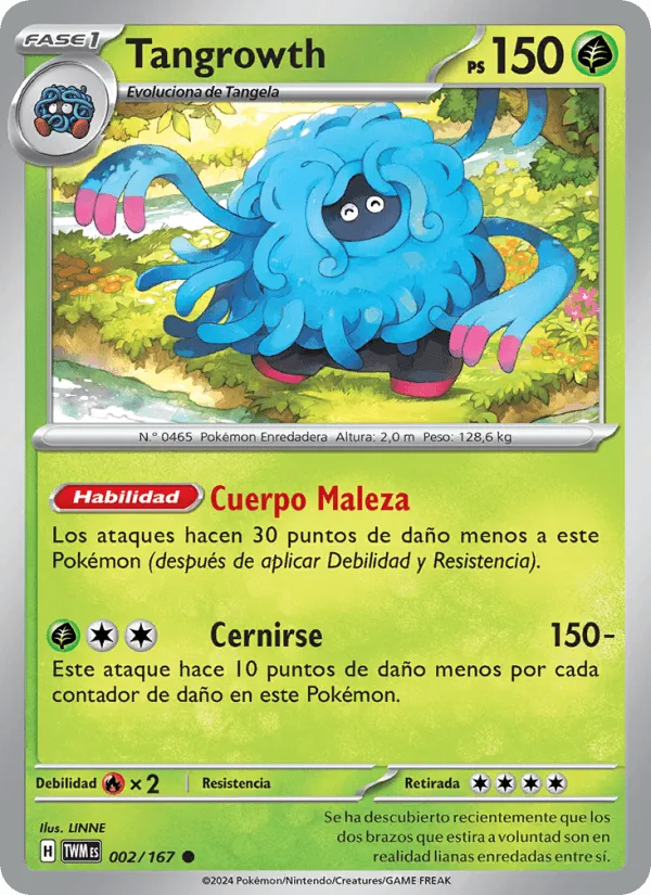 Tangrowth · Mascarada Crepuscular 002/167
