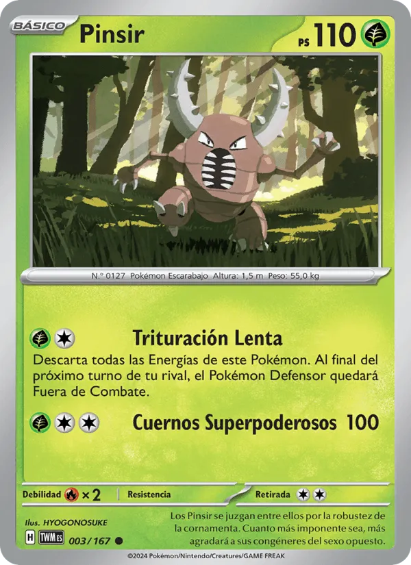Pinsir · Mascarada Crepuscular 003/167