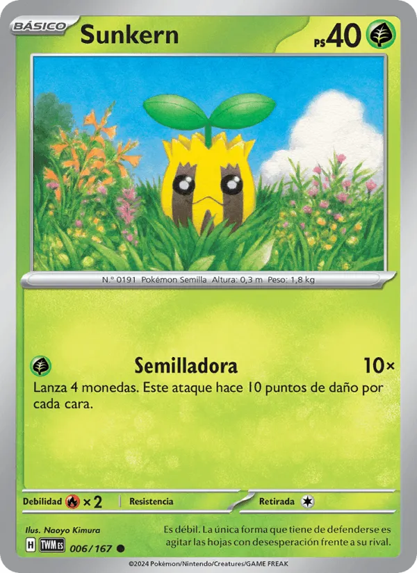 Sunkern · Mascarada Crepuscular 006/167