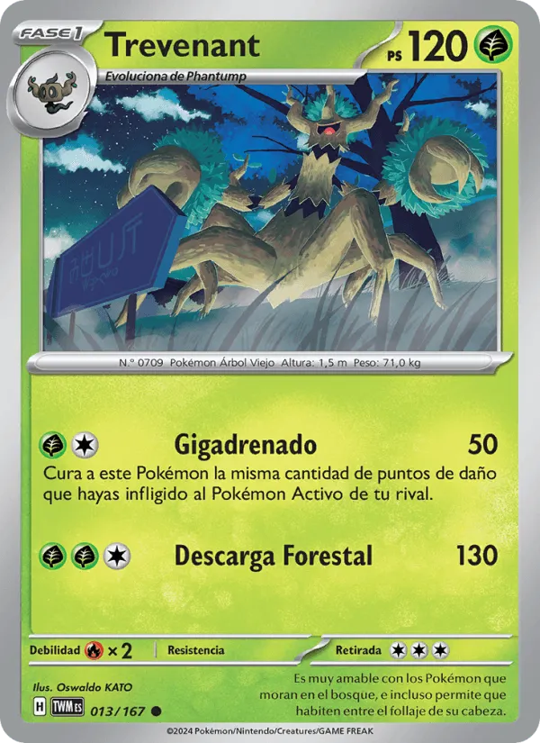 Trevenant · Mascarada Crepuscular 013/167