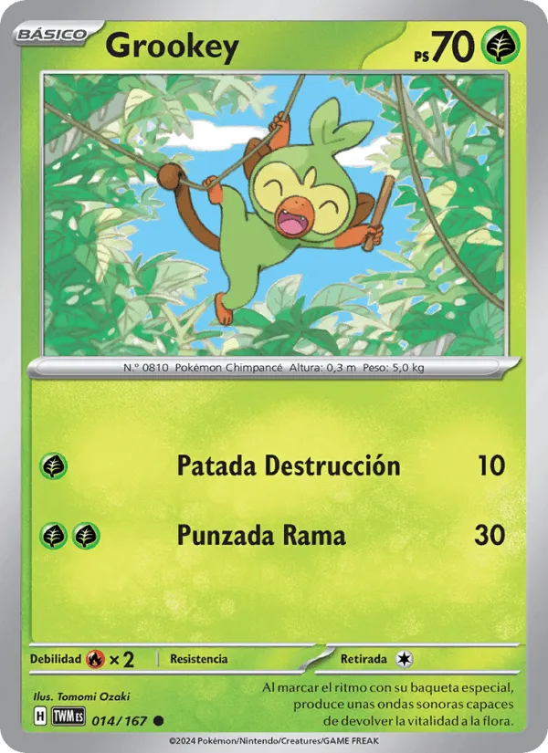 Grookey · Mascarada Crepuscular 014/167