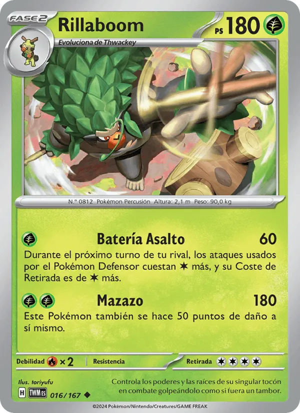 Rillaboom · Mascarada Crepuscular 016/167