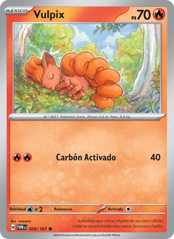 Vulpix · Mascarada Crepuscular 026/167