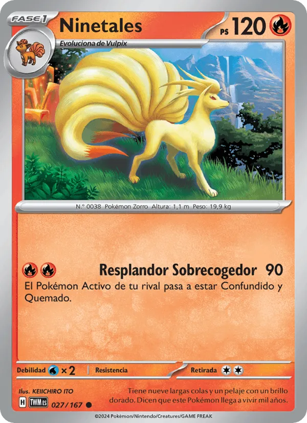 Ninetales · Mascarada Crepuscular 027/167