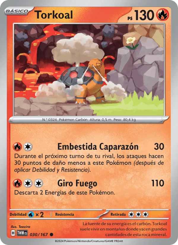 Torkoal · Mascarada Crepuscular 030/167