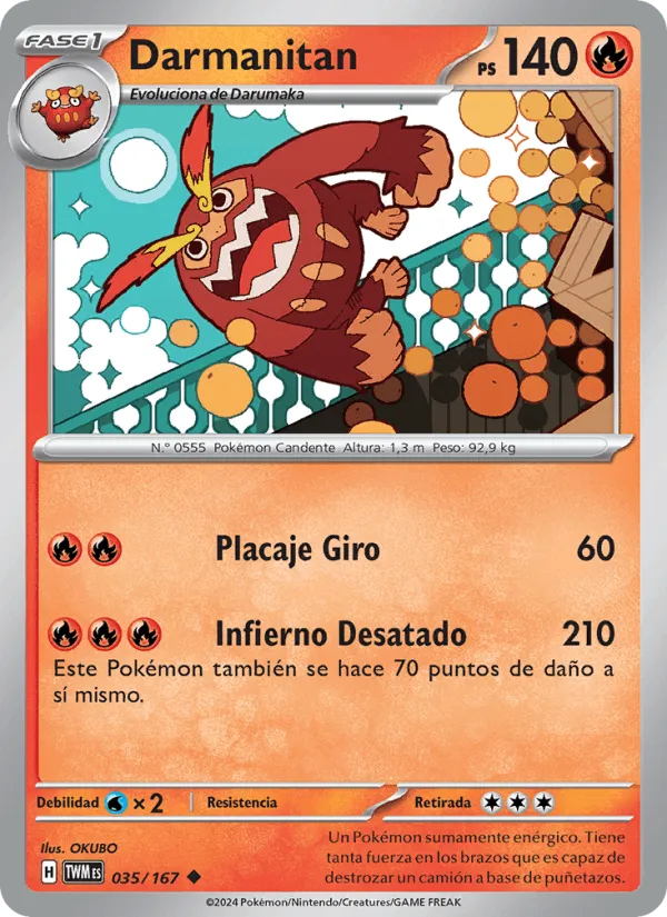 Darmanitan · Mascarada Crepuscular 035/167