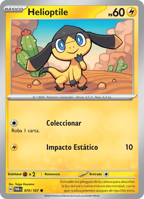 Helioptile · Mascarada Crepuscular 070/167