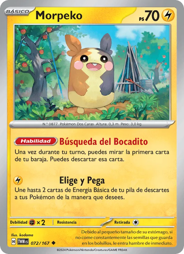 Morpeko · Mascarada Crepuscular 072/167