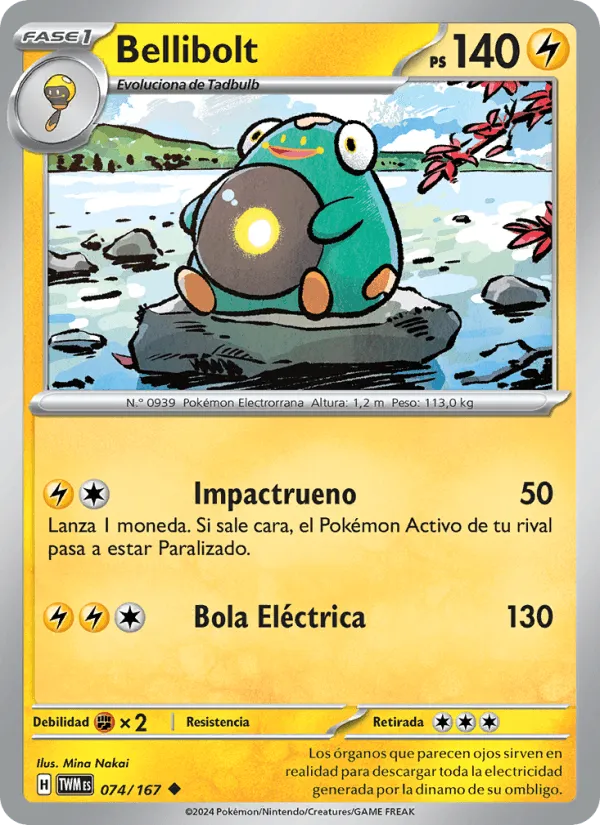 Bellibolt · Mascarada Crepuscular 074/167