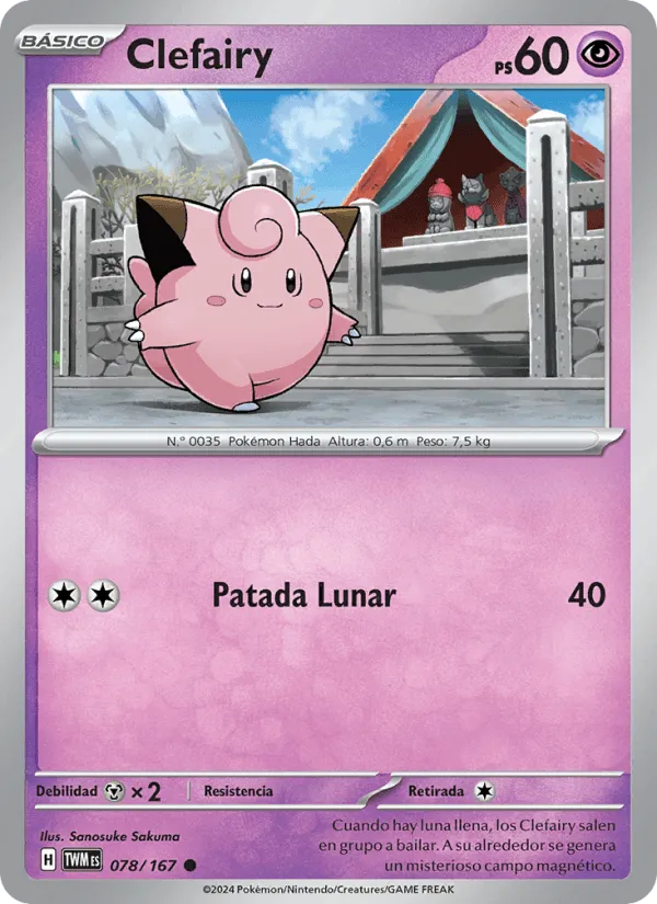 Clefairy · Mascarada Crepuscular 078/167