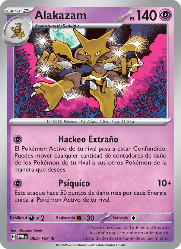 Alakazam · Mascarada Crepuscular 082/167