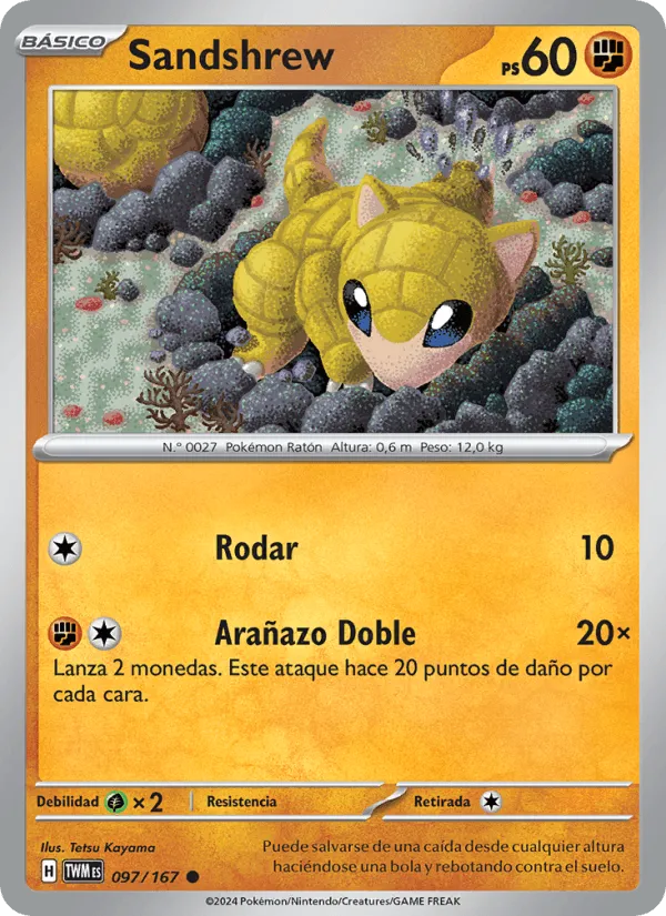 Sandshrew · Mascarada Crepuscular 097/167